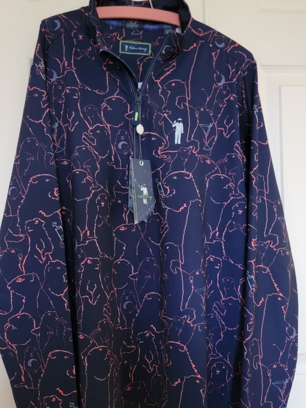 William Murrary Golf Pullover: Gopher All Over